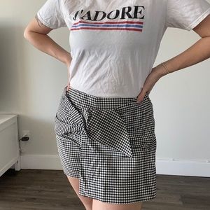 Gingham skort